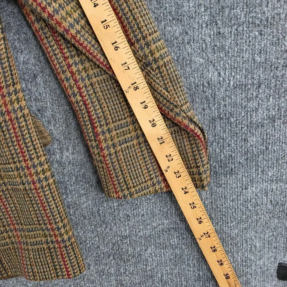 Ermenegildo Zegna Blazer Men 44 Brown Wool Plaid Tweed SportCoat Office Business